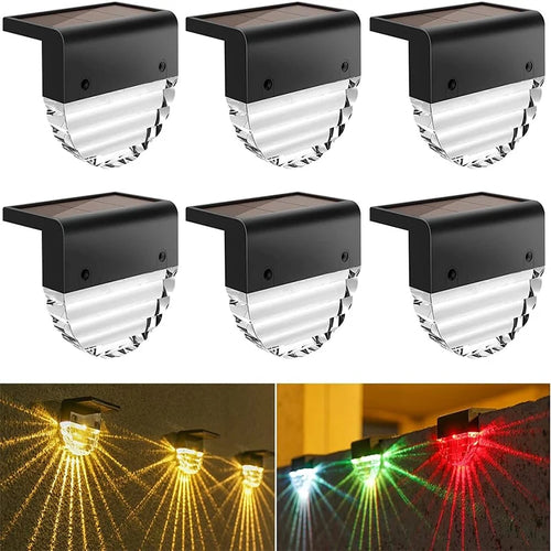 SolarStride - Solarbetriebene LED Deck- und Stufenlichter für Garten und Terrasse, wasserdicht
