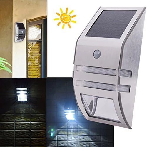 SolarSentry - Wasserdichte LED Solar-Wandleuchte mit Bewegungsmelder für Außenbereiche