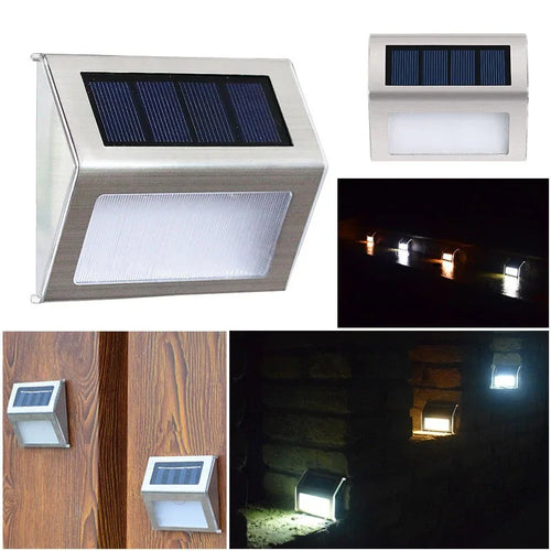 WallLuxe - Solarbetriebene LED Wandleuchte für den Außenbereich, modernes Design und wasserdicht