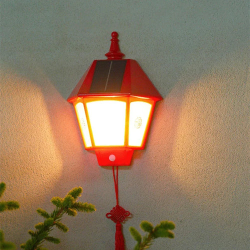 LumeVibe - Solar LED Wandleuchte mit Bewegungsdetektor für den Außenbereich, wasserdicht