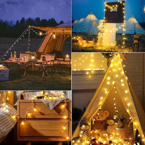 GlowFest - Farbwechselnde Solar LED Partybeleuchtung für Garten und Außenbereich