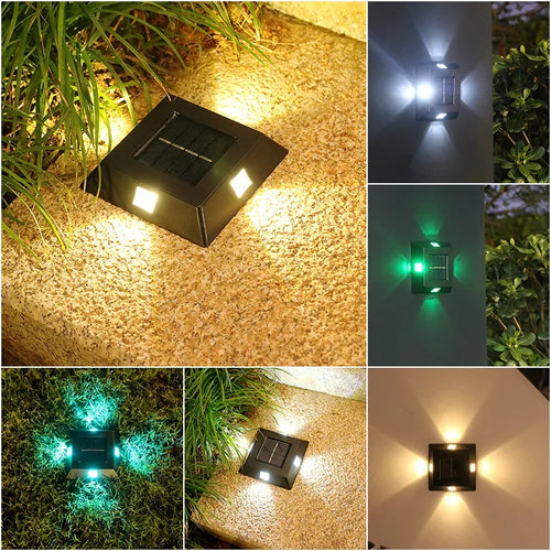FlareLite - Solarbetriebene LED Wandleuchte für den Außenbereich, elegant und energiesparend