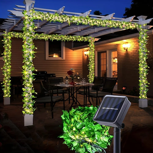 VineGlow - Dekorative Solar Lichterkette mit 8 Modi für Garten und Terrasse