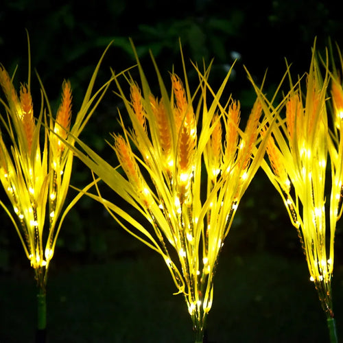LumiWheat - Solarbetriebene LED Gartenleuchte im Weizenähren-Design