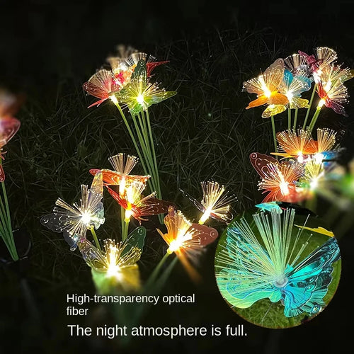 LumenFlare - Solar LED Schmetterlingsleuchte für Garten und Außendekoration