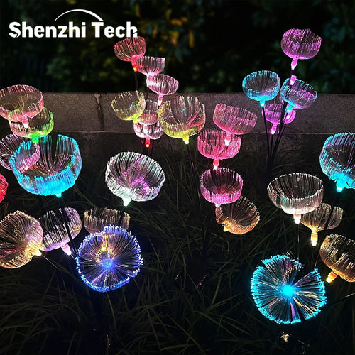 LumiJelly - 2er Set LED Jellyfish Gartenlichter mit 7 Beleuchtungsmodi für den Außenbereich