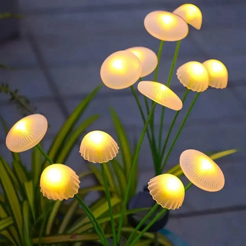 LumiMush - Solarbetriebene LED Gartenpilz-Lampe für Dekoration und Beleuchtung