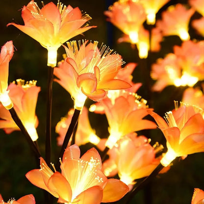 Variant image for SolarLuxe - Wasserdichte Camellia Solarleuchten für den Garten mit 15 LED-Lichtern-1