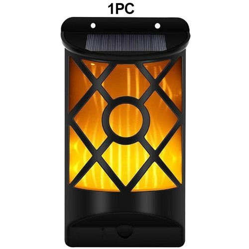 FlameLume - Solar LED Flammenlampe für Garten und Außenbereich, wasserdicht