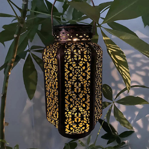 SolarNest – Solar Hängelaterne im Vintage-Stil für den Garten