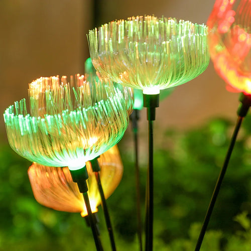 LumiJelly - 2er Set LED Jellyfish Gartenlichter mit 7 Beleuchtungsmodi für den Außenbereich