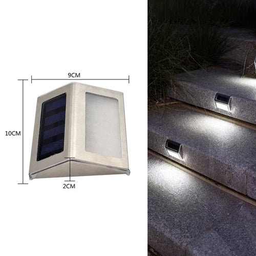 WallLuxe - Solarbetriebene LED Wandleuchte für den Außenbereich, modernes Design und wasserdicht