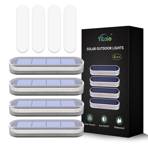 LumenDeck - Solarbetriebene LED Deckleuchte für Außen, wasserdicht, 30 LEDs für Terrasse und Geländer