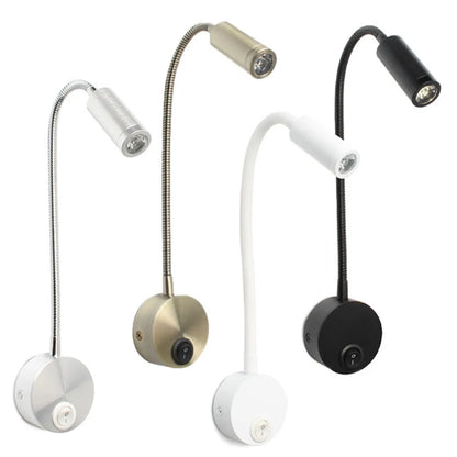 GlowFlex - Flexibele LED Wandleuchte für Bett, Schreibtisch und Wandmontage, Modernes Design