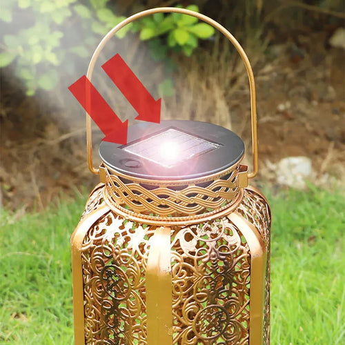 SolarNest – Solar Hängelaterne im Vintage-Stil für den Garten