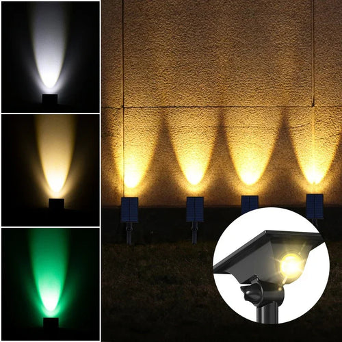 LumiSpot - Solarbetriebene LED Gartenstrahler, wasserdicht und langlebig