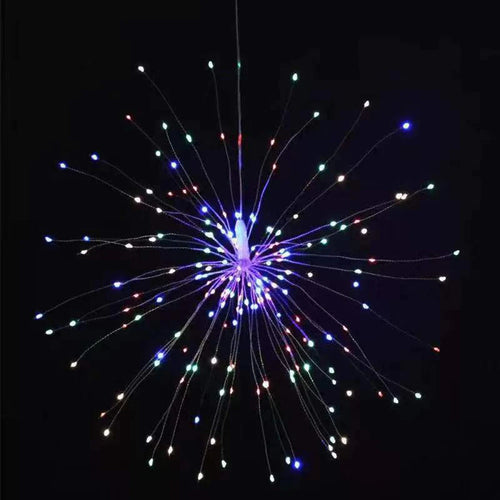 SparkLumen - Solar LED Lichterkette für Weihnachtsbaum und DIY Dekoration mit Fernbedienung, RGB Farben