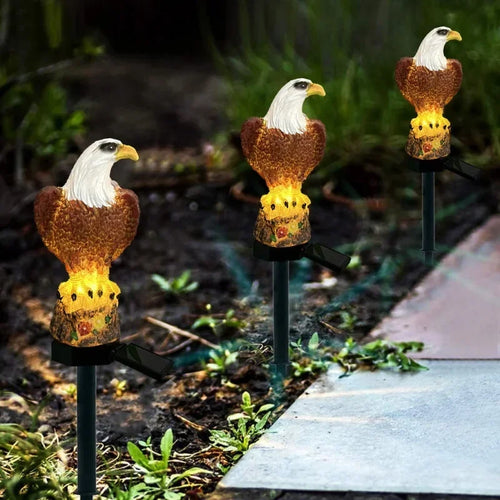 LumenEagle - Solarbetriebene LED Gartenbeleuchtung für Außen, dekorativ und langlebig