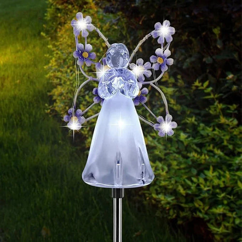 SereniGlow - Engel Solarleuchte für Garten und Gräber, wasserdicht und langlebig