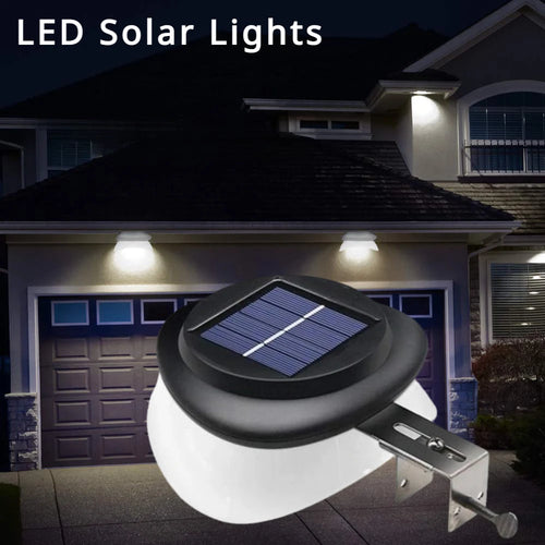 GlimmerBeam - LED Solarbetriebene Gartenstrahler für Zaun und Wand, wasserdicht