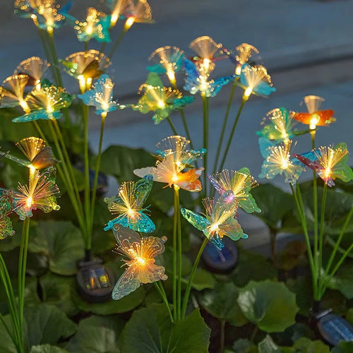 LumenFlare - Solar LED Schmetterlingsleuchte für Garten und Außendekoration