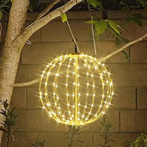 GlowGlobe - LED Kugel Licht für Weihnachtsdekoration, Gartenbeleuchtung für Balkon und Terrasse