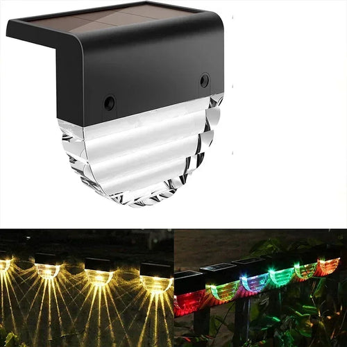SolarStride - Solarbetriebene LED Deck- und Stufenlichter für Garten und Terrasse, wasserdicht