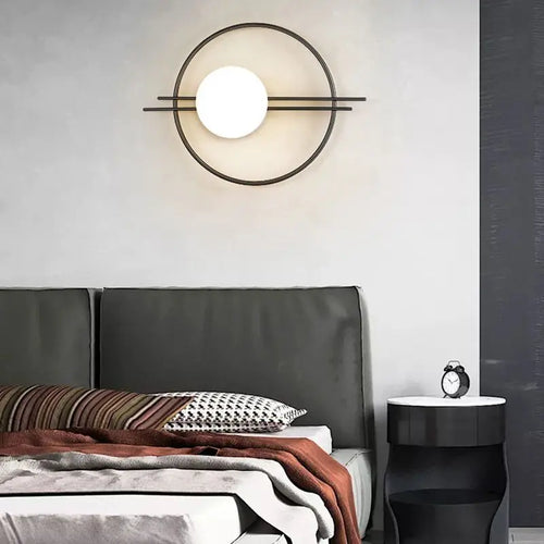 LichtHalo - Elegante Wandleuchte Schwarz mit G9-Glühbirne für Stilvolle Innenräume