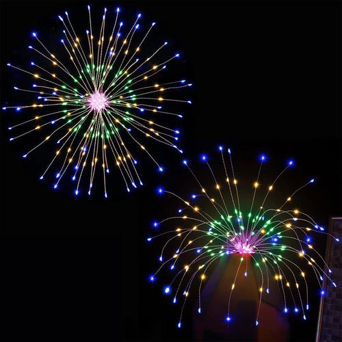 SparkLumen - Solar LED Lichterkette für Weihnachtsbaum und DIY Dekoration mit Fernbedienung, RGB Farben