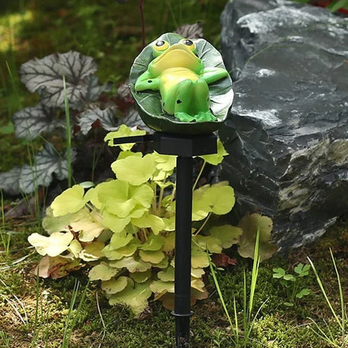 LumiFrog - Solarbetriebene LED Wandleuchte in Froschform für Außenbereich