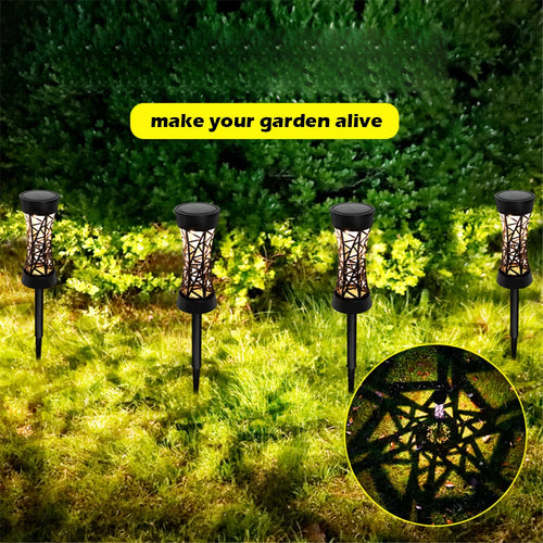 LumenWalk - Solar LED Gartenbeleuchtung für Außenbereich, farbenfroh und wasserdicht