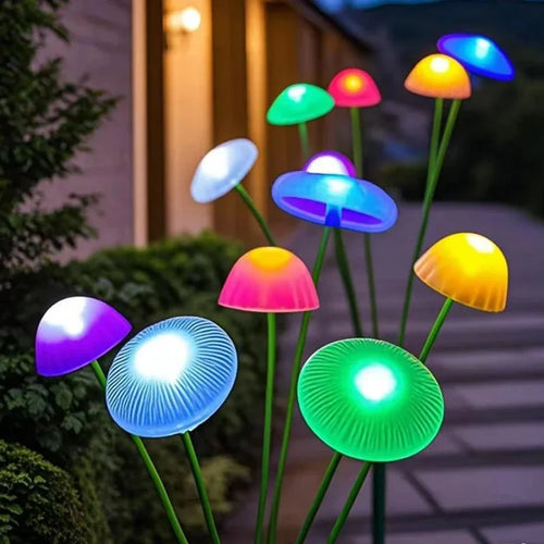 LumiMush - Solarbetriebene LED Gartenpilz-Lampe für Dekoration und Beleuchtung