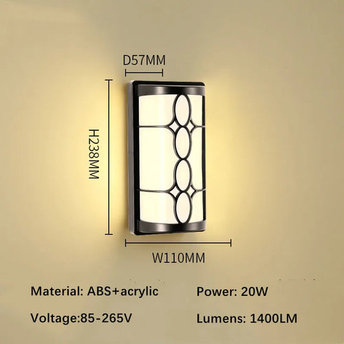 GuardLite - Robuste LED Wandleuchte für Garten, Balkon und Terrasse, wetterfest und langlebig