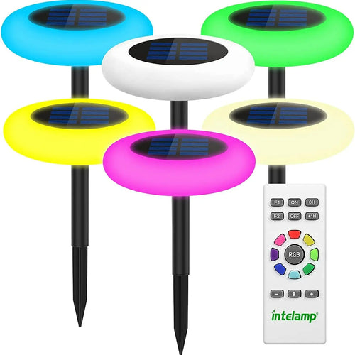 Variant image for SolarLuxe - Hochwertige Solar Gartenleuchten mit Erdspieß im 6er Set für stilvolle Außenbereiche-2