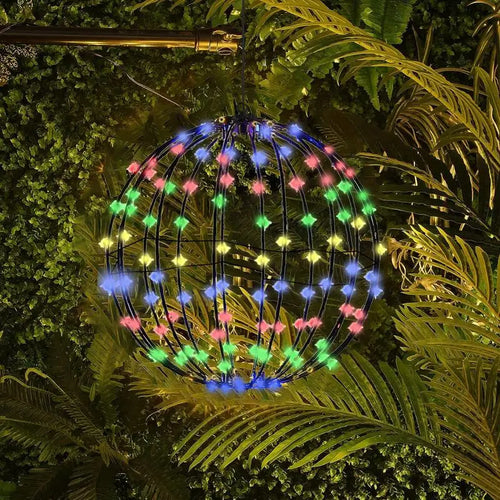 GlowGlobe - LED Kugel Licht für Weihnachtsdekoration, Gartenbeleuchtung für Balkon und Terrasse