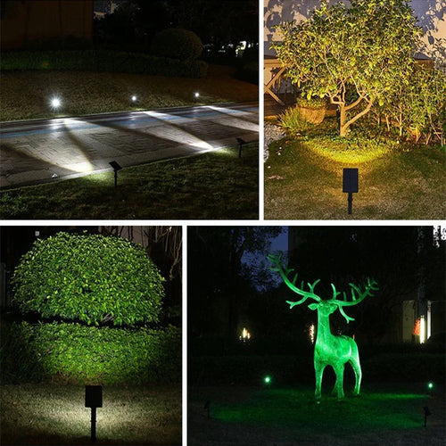 LumiSpot - Solarbetriebene LED Gartenstrahler, wasserdicht und langlebig