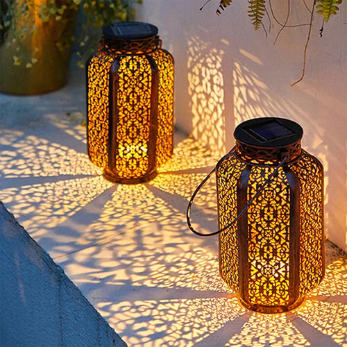 SolarNest – Solar Hängelaterne im Vintage-Stil für den Garten