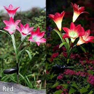 LumenFlora - Solarbetriebene LED Gartenleuchte für draußen, wasserdicht und langlebig