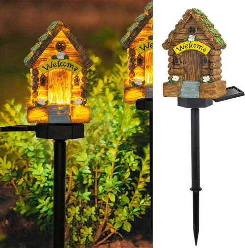 GlowMush - Solarbetriebene Pilzhaus LED Lampe für Garten und Außenbereich, wasserdicht