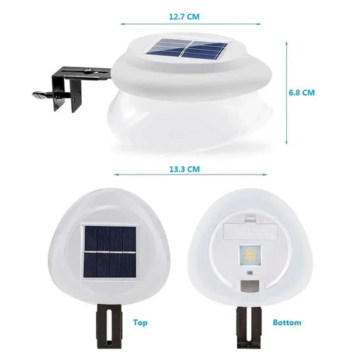 GlimmerBeam - LED Solarbetriebene Gartenstrahler für Zaun und Wand, wasserdicht