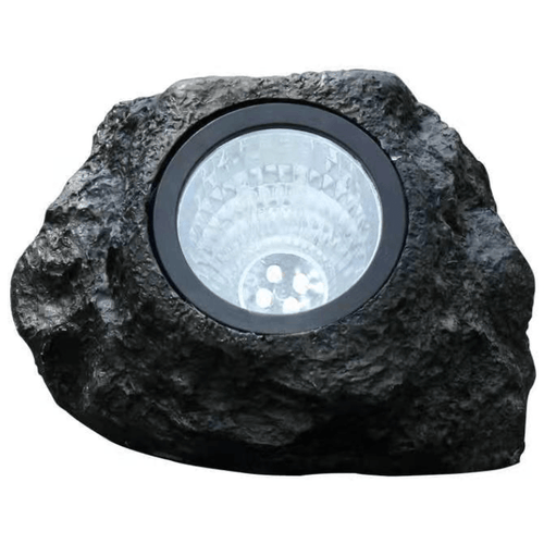 SteinSchein – Wetterfeste Solar-Gartenlampe im Felsendesign