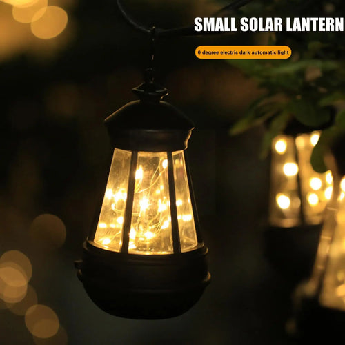 LumenLantern - Solar LED Kerosene Lampe für Garten und Terrasse, Retro Laterne mit LED