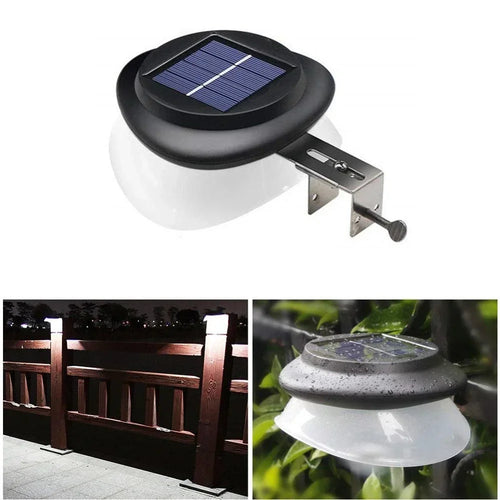 GlimmerBeam - LED Solarbetriebene Gartenstrahler für Zaun und Wand, wasserdicht