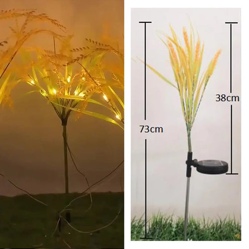 LumiWheat - Solarbetriebene LED Gartenleuchte im Weizenähren-Design