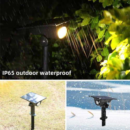 LumiSpot - Solarbetriebene LED Gartenstrahler, wasserdicht und langlebig