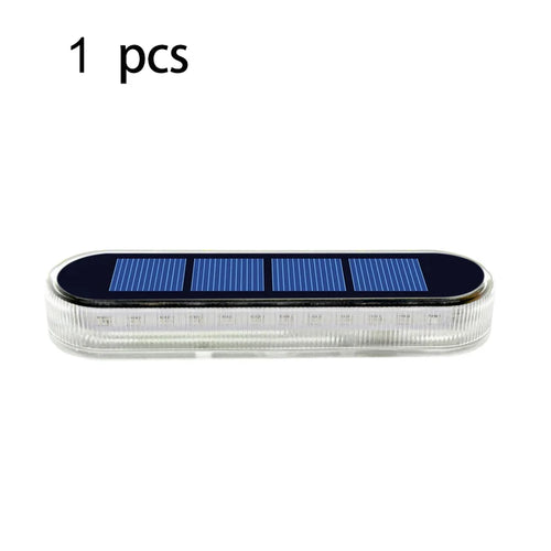 LumenDeck - Solarbetriebene LED Deckleuchte für Außen, wasserdicht, 30 LEDs für Terrasse und Geländer