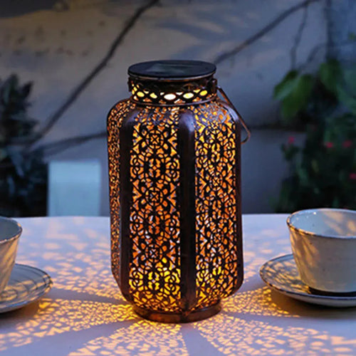 SolarNest – Solar Hängelaterne im Vintage-Stil für den Garten