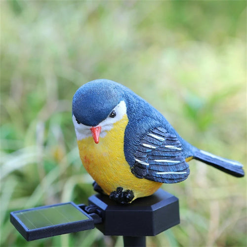 BirdLuxe - Solarbetriebene LED Vogel Gartenlampe für Dekoration und Beleuchtung im Freien