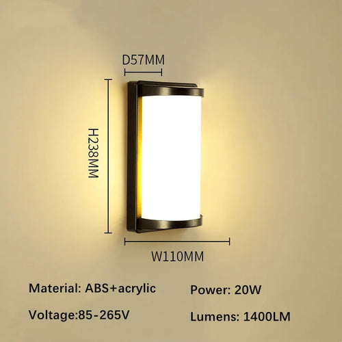 GuardLite - Robuste LED Wandleuchte für Garten, Balkon und Terrasse, wetterfest und langlebig