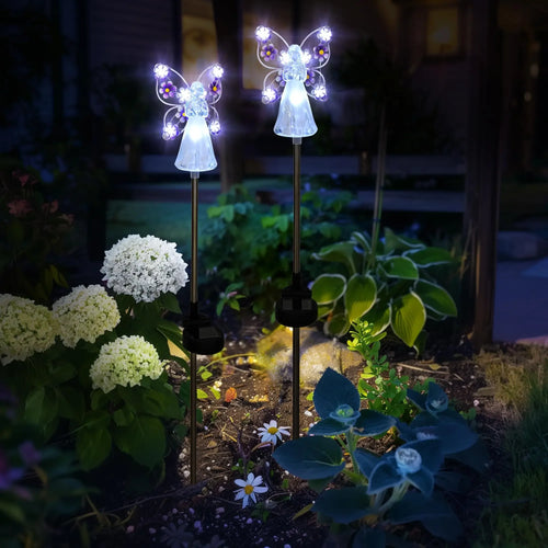SereniGlow - Engel Solarleuchte für Garten und Gräber, wasserdicht und langlebig